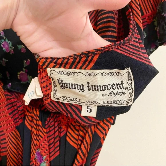 Vintage 1970s Young Innocent by Arpeja Open-Back Maxi Dress – XS/Small - Picture 11 of 15